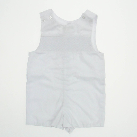 Le' Za Me Girls White Overall Shorts size: 12 Months - Picture 1 of 1
